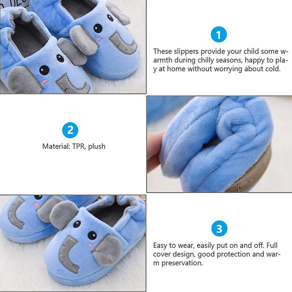 Zapatillas para niños pequeños Zapatilla de dibujos animados para niños Zapatos de pantufla para niños Zapatilla de dibujos anim