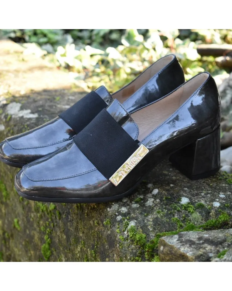 ZAPATO DE PIELCHAROL GRIS DCHICAS 4828