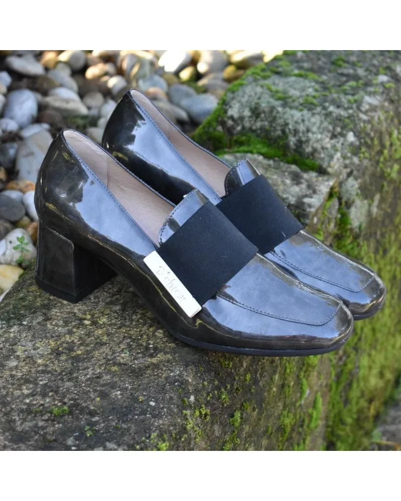 ZAPATO DE PIELCHAROL GRIS DCHICAS 4828