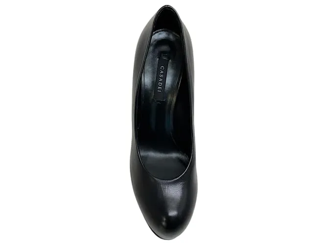 Zapatos de plataforma Minorca de cuero negro Casadei 