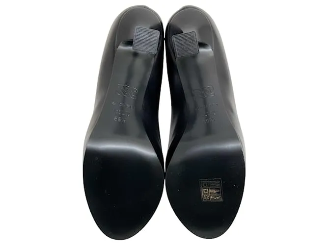 Zapatos de plataforma Minorca de cuero negro Casadei 