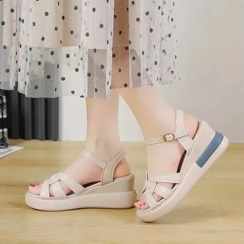 Zapatos De Plataforma Sandalia Ortopédica Moda Para Mujer
