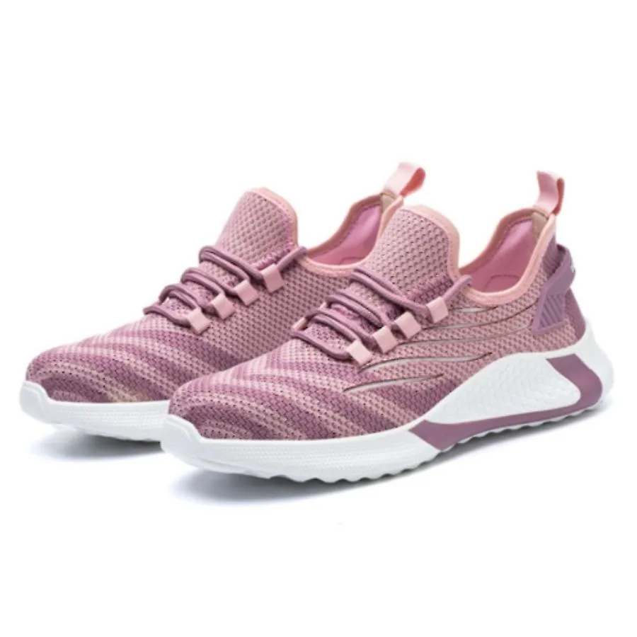 Zapatos de seguridad para mujer Zapatos de trabajo con puntera de acero Zapatos de seguridad ligeros