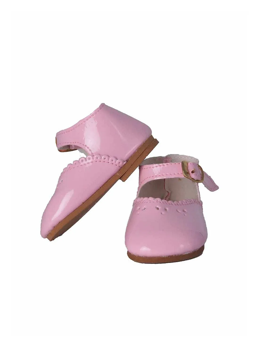 ZAPATOS MUñECA MARIQUITA PéREZ CHAROL ROSA  VINILO 50CM.