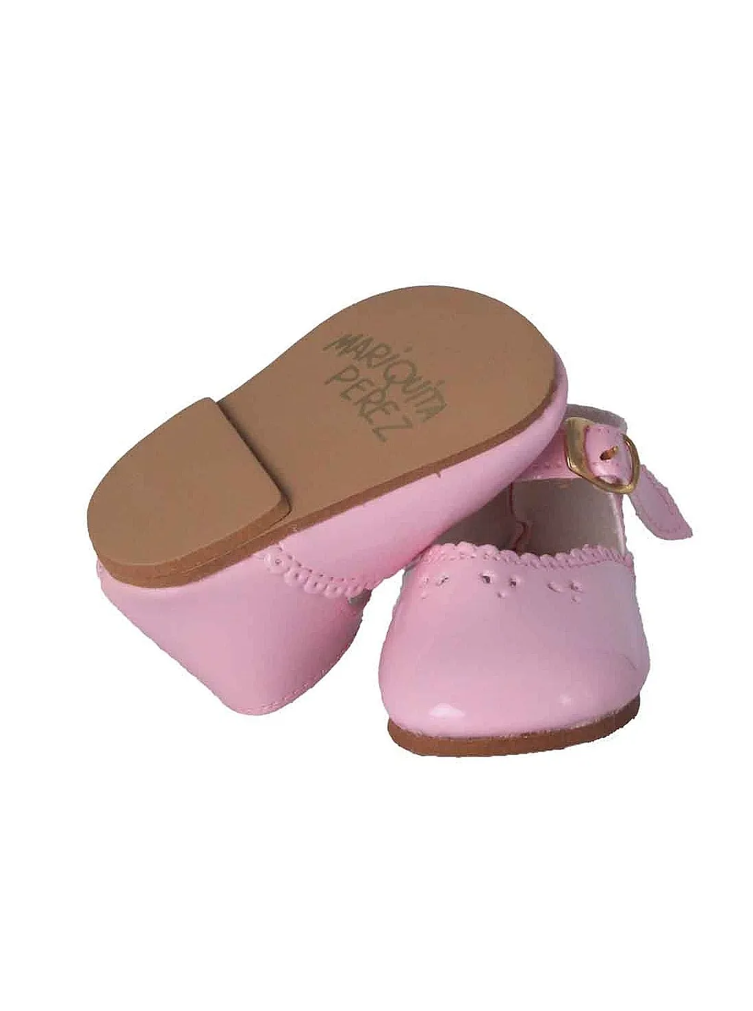 ZAPATOS MUñECA MARIQUITA PéREZ CHAROL ROSA  VINILO 50CM.