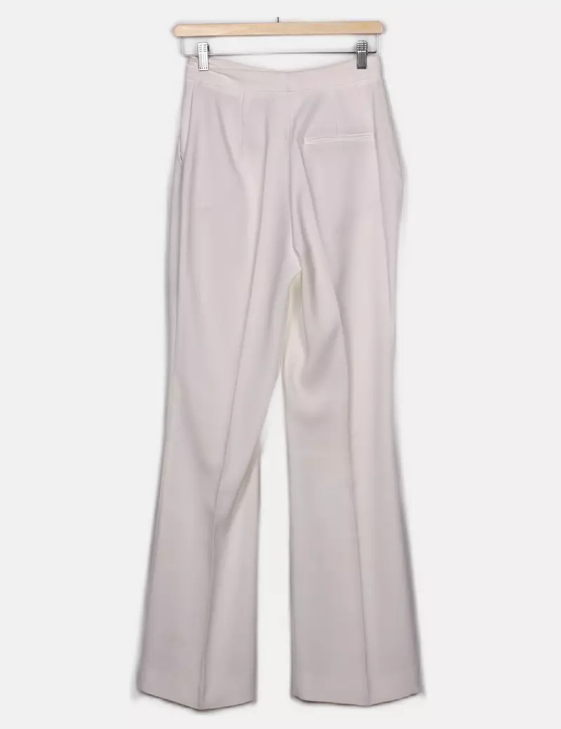 Zara Pantalones de tela Fluido