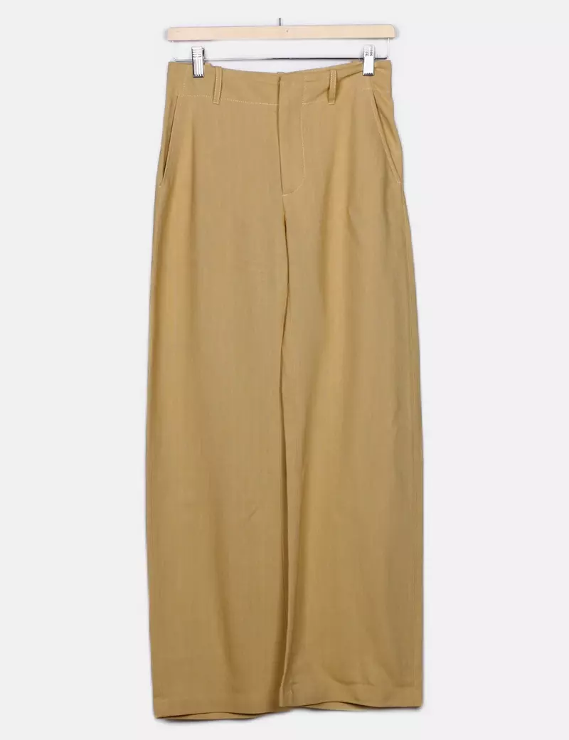 Zara Pantalones de tela Rectos